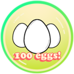 100 ovos de uma vez!