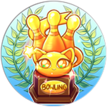 Bowling Trophy Badge